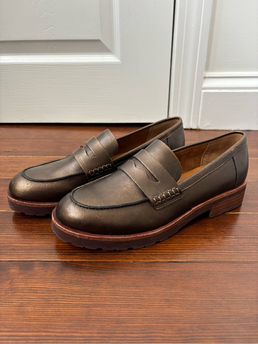 Kork-Ease women’s loafers in Metallic Brown